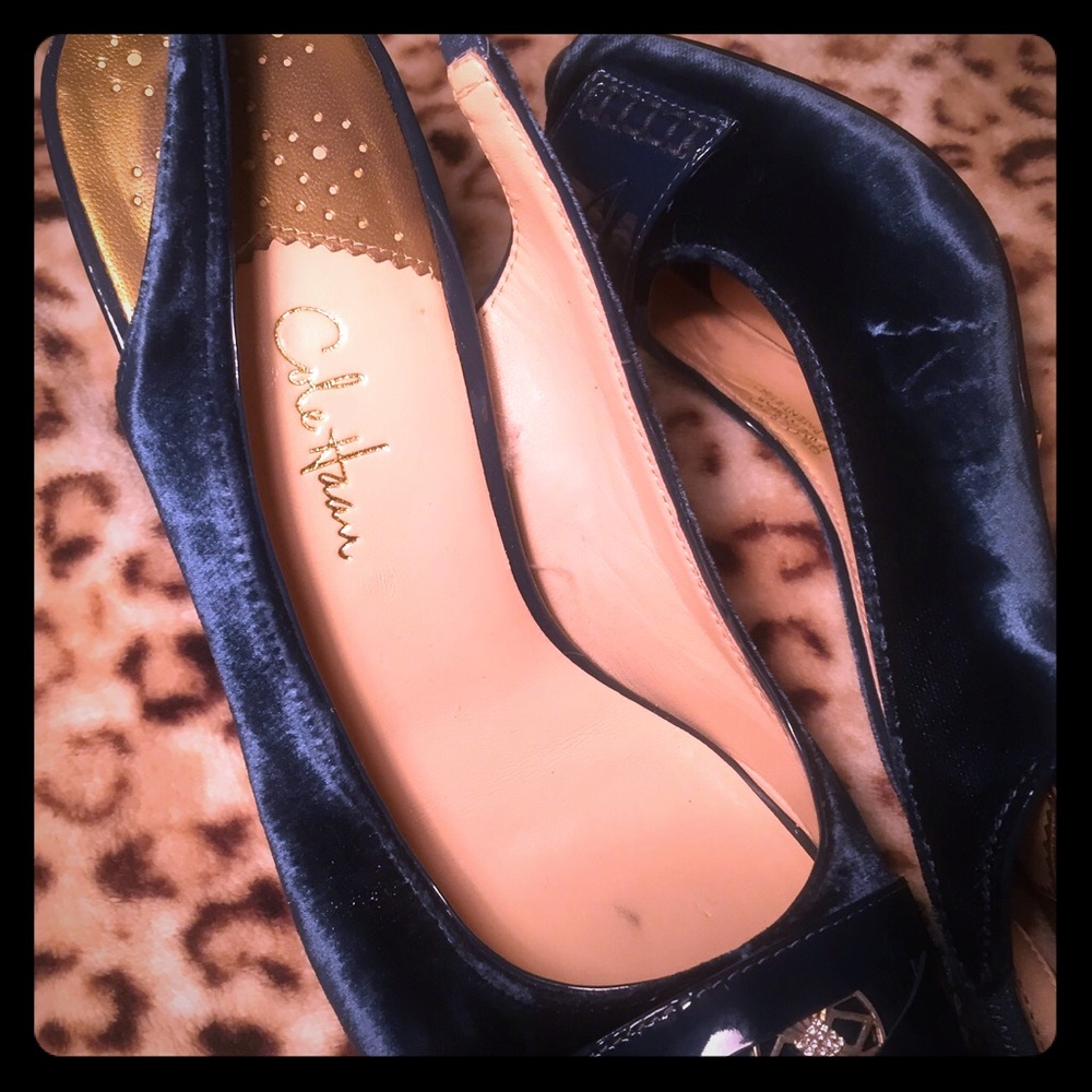 Cole Haan midnight blue pumps 7
